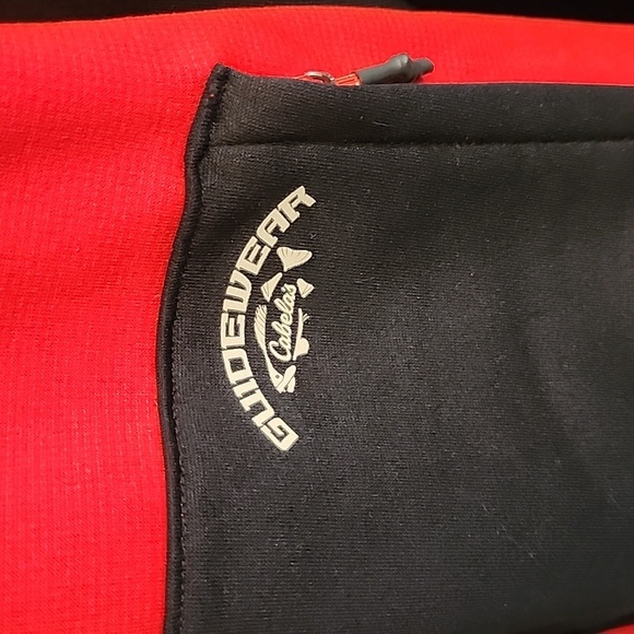 Cabela's Guidewear Men's Black and Red Hooded Jacket - Picture 2 of 14